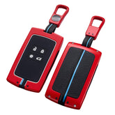 OTMIK Zinc Alloy Car Key Cover Case Compatible with Renault Koleos Kadjar Captur Megane Talisman with Fluorescent Buttons (Red)